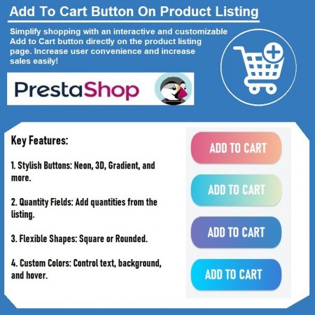 Display Add to Cart Button on Product Listing Prestashop Module