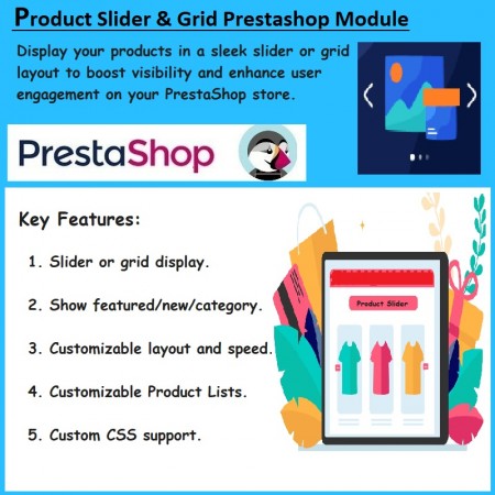 Display Product Slider & Grid Prestashop Module