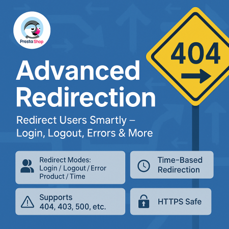Advanced URL Redirection (301, 302, 404) Prestashop Module