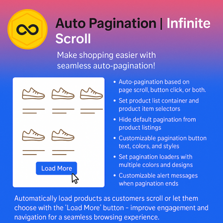 Auto Pagination | Infinite Scroll Prestashop Module