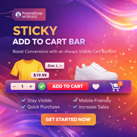Sticky Add to Cart Bar Prestashop Module