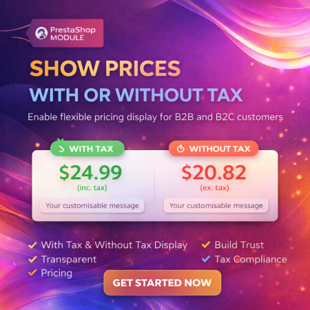 Display Price Tax Inclusive or Exclusive Prestashop Module