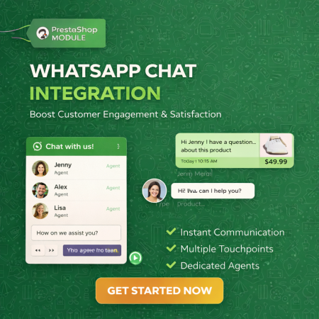 WhatsApp Live Chat & Support Prestashop Module
