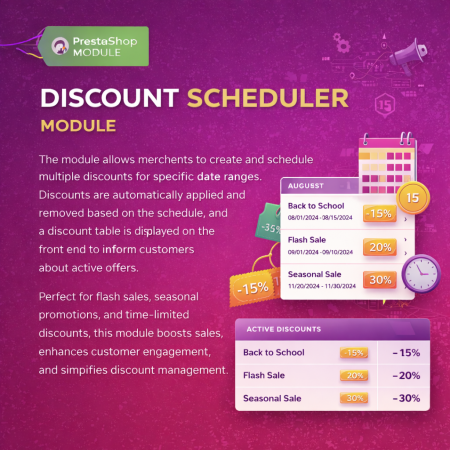 Multiple discount date wise discount Prestashop Module