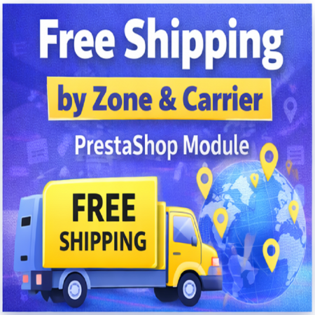 Free Shipping By zone, Carrier Prestashop Module