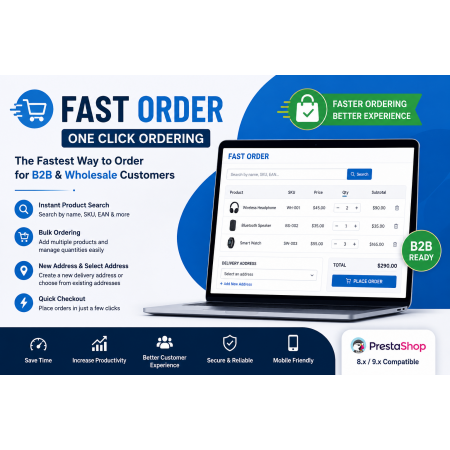 Fast Order with Instant and File Search Prestashop Module