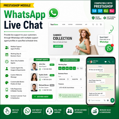 WhatsApp Live Chat Prestashop Module