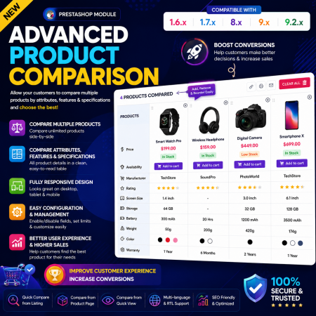Advance Product Comparison Prestashop module