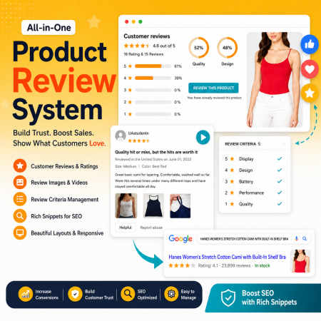 Advanced Shops, Products Reviews and Ratings Prestashop Module