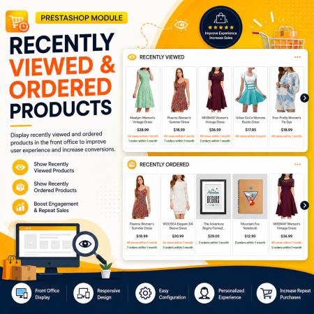 Recently Viewed and Ordered Products Prestashop Module