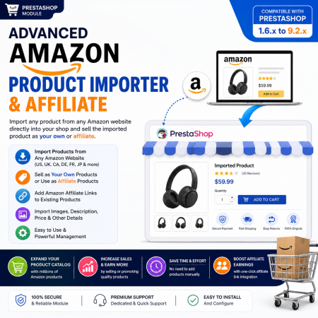Advanced Amazon Product Importer & Affiliate Prestashop Module