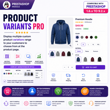 Product Variants Pro | Prestashop Module