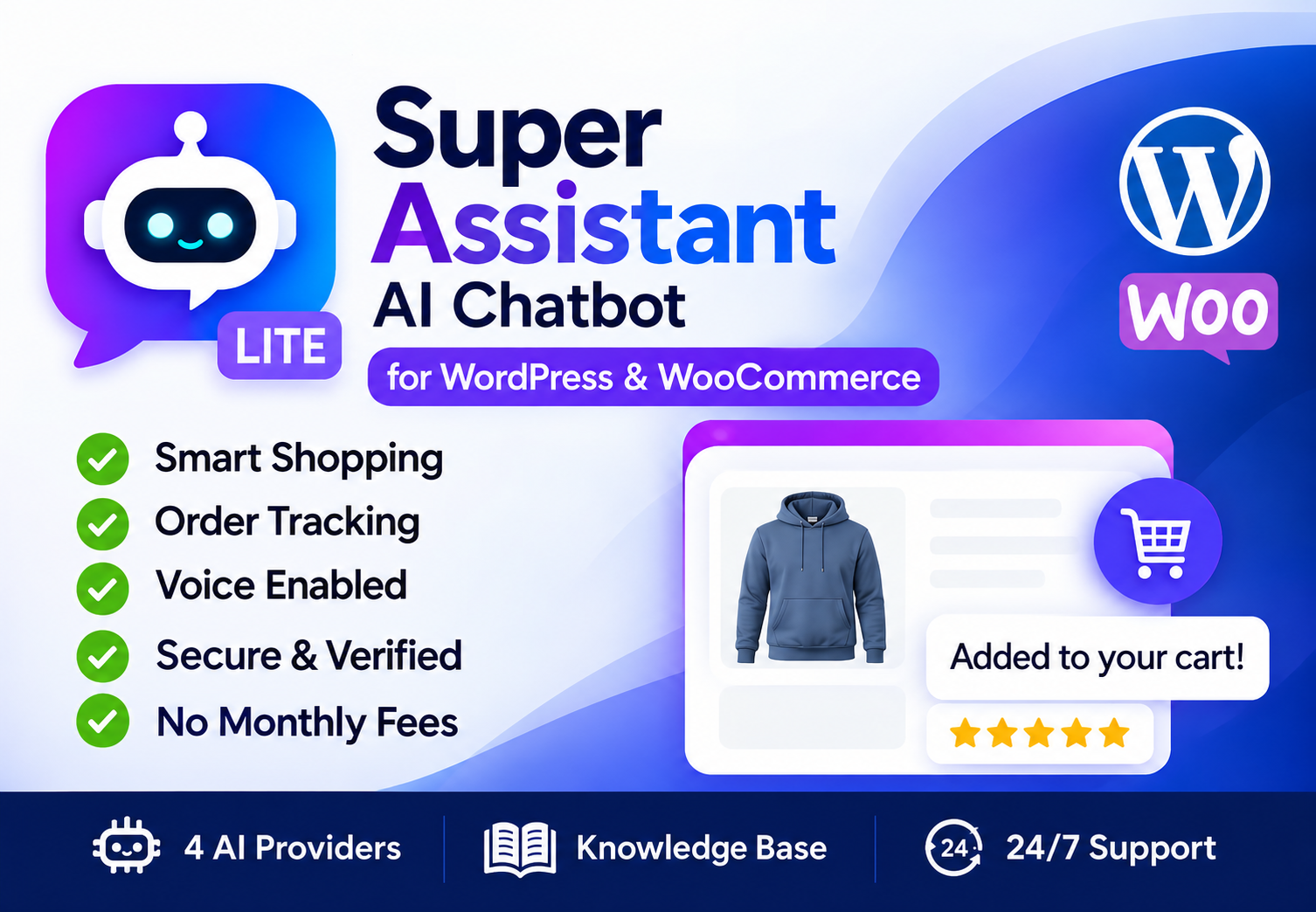 Super Assistant Lite – The Free AI Chatbot Plugin Every WordPress & WooCommerce Store Needs